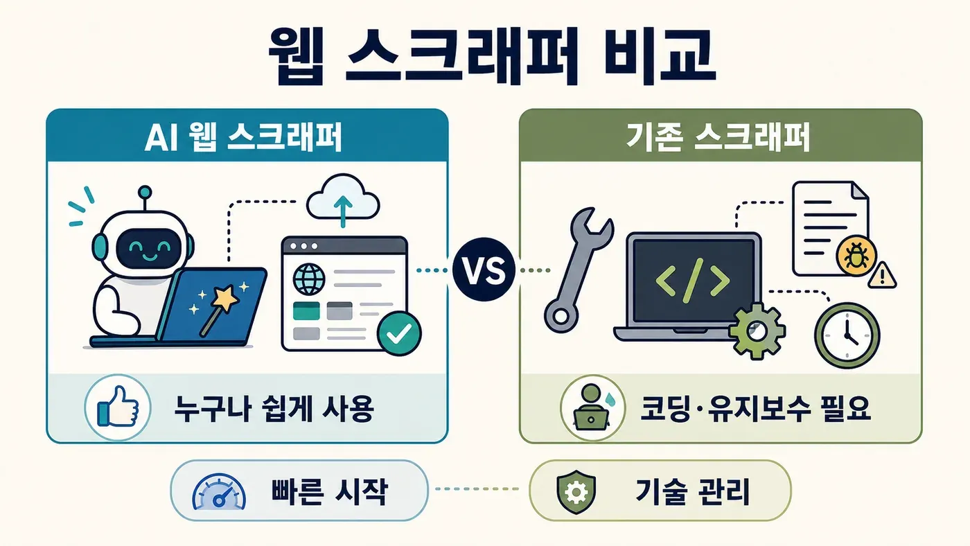 웹 스크래핑 프로세스 흐름: 대상에서 내보내기까지
