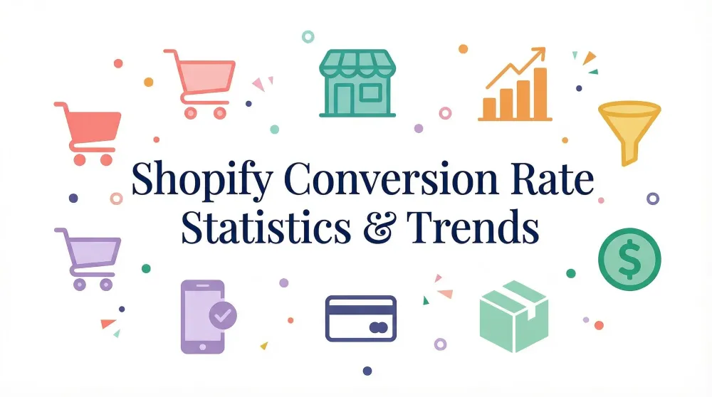 إحصاءات واتجاهات معدل التحويل في Shopify لعام 2026