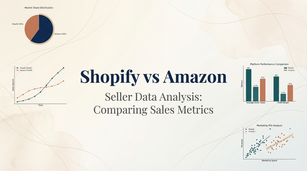 Shopify vs. Amazon-sælgerdataanalyse: Salgsmålinger