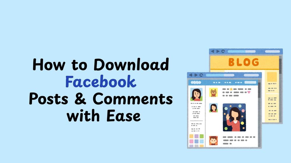 Как легко скачать посты и комментарии из Facebook