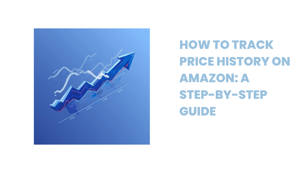 Amazon price history tracking guide with upward graph illustration