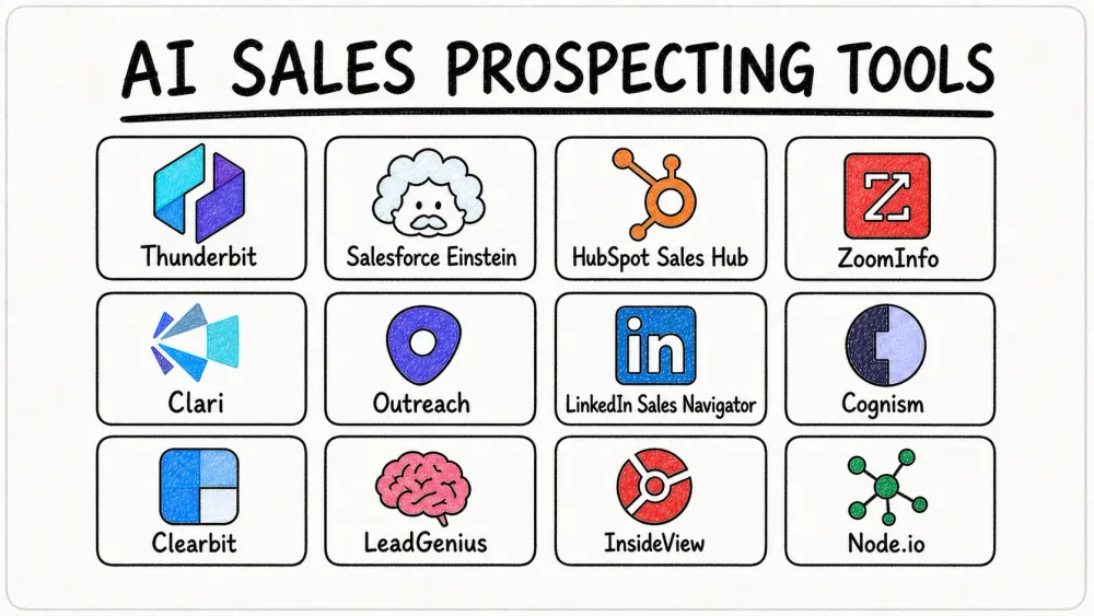 Top 12 AI Sales Prospecting Tools to Boost Efficiency