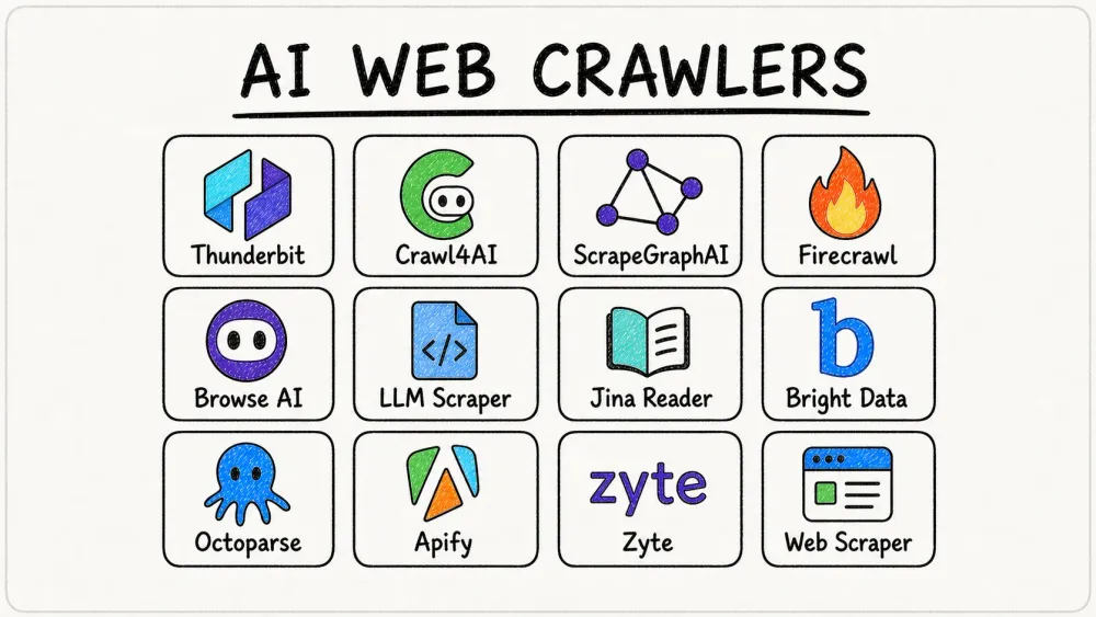 J’ai étudié 15 AI Web Crawlers : ceux qui tiennent vraiment leurs promesses (2026)
