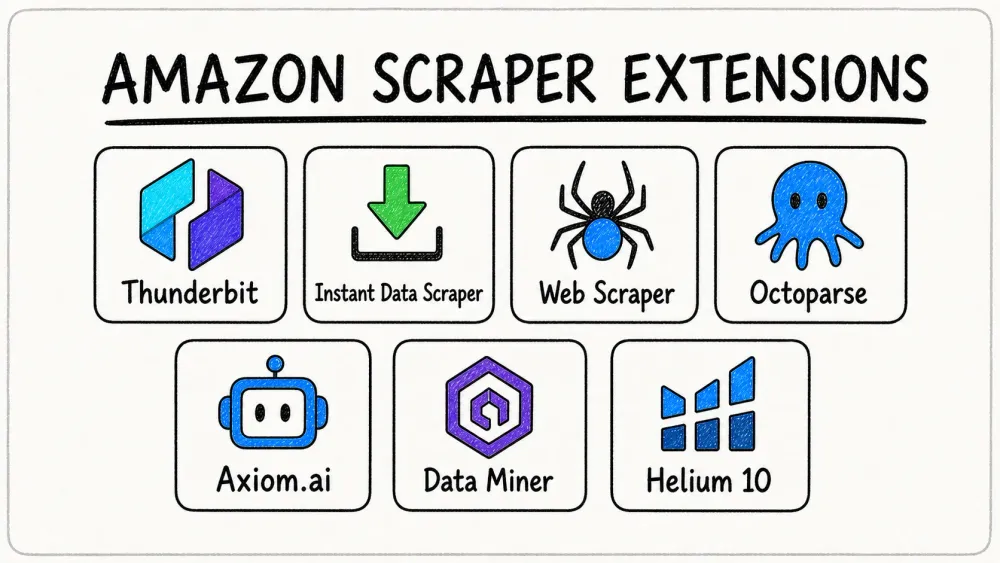 J’ai testé 7 extensions Chrome pour scraper Amazon : voici celles qui fonctionnent vraiment