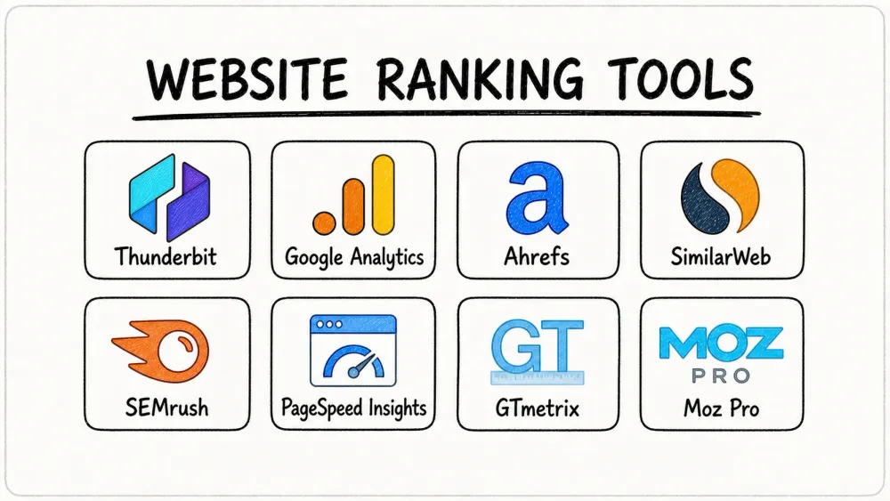 Les 26 meilleurs outils pour analyser et surveiller le positionnement de votre site web