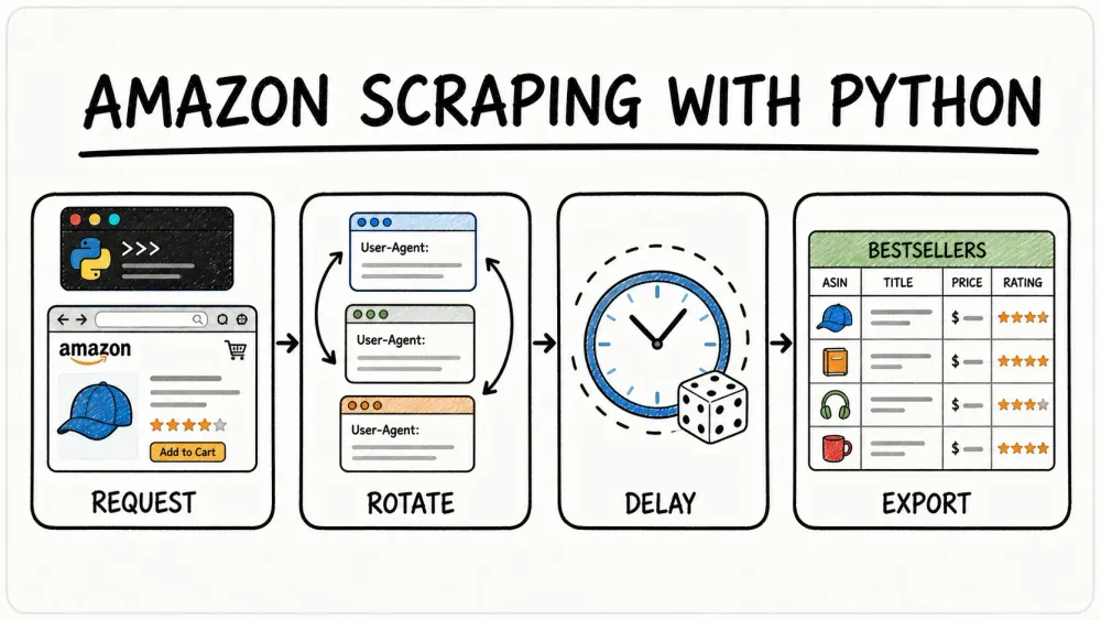 Cómo extraer Amazon Best Sellers con Python: 4 métodos que probé