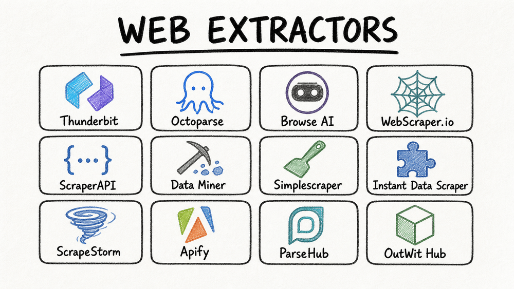 12 Web Extractors I Relied On This Year: Ranked by Real Use (2026)