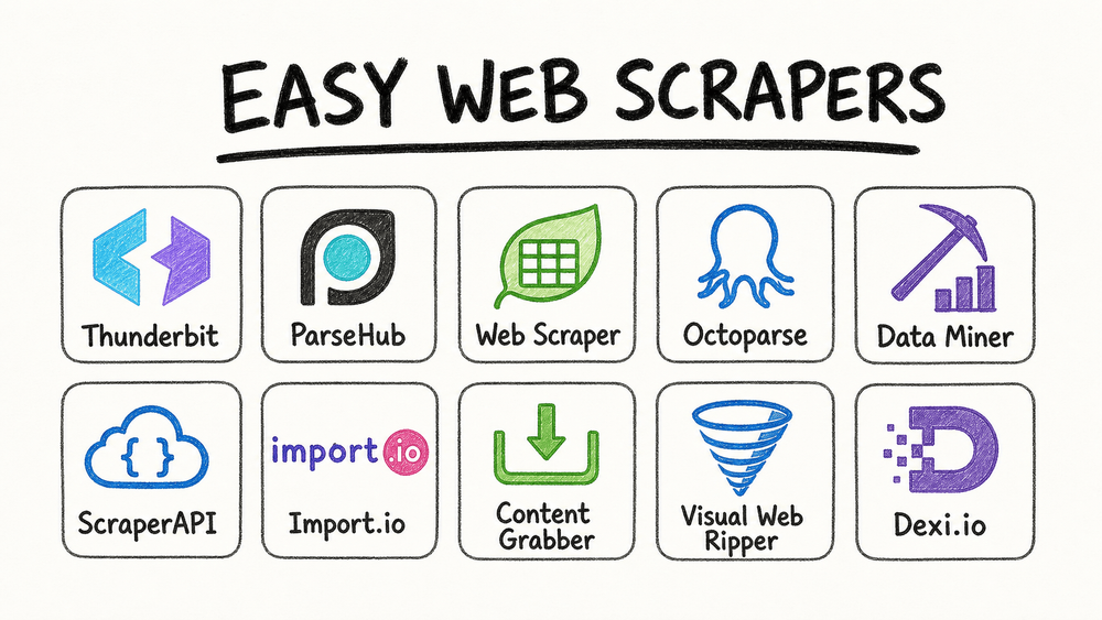 Top 10 Easiest Web Scrapers to Use