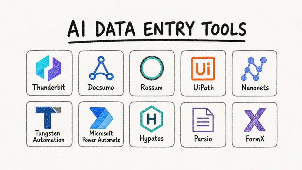 AI for Data Entry: Top 10 Tools That Automate Manual Work