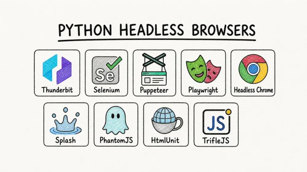 現代のスクレイピングに最適な Python 対応ヘッドレスブラウザおすすめ10選