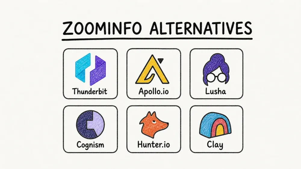 6 ZoomInfo Alternatives for Teams That Can't Spend $35K a Year
