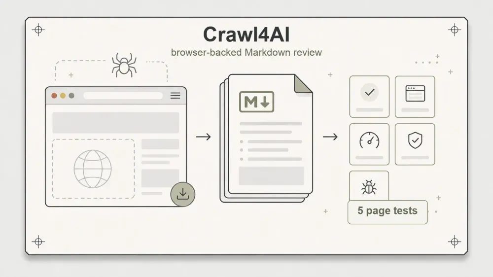 Crawl4AI يشغّل متصفحًا حقيقيًا لتحويل الصفحات إلى Markdown — ولا، لن يصلح أدوات التحديد الخاصة بك تلقائيًا