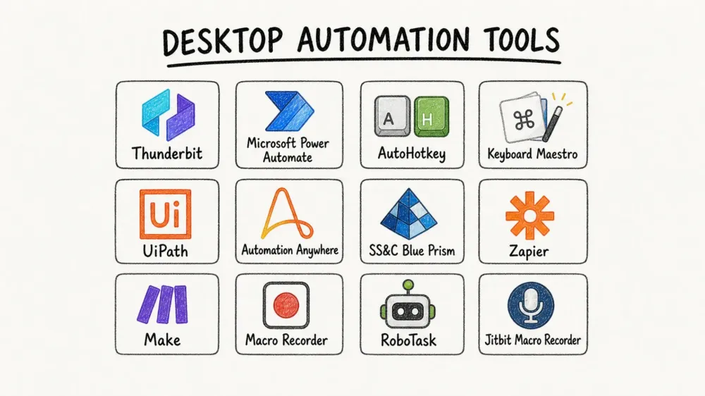 Top 15 Desktop Automation Tools to Boost Productivity in 2026