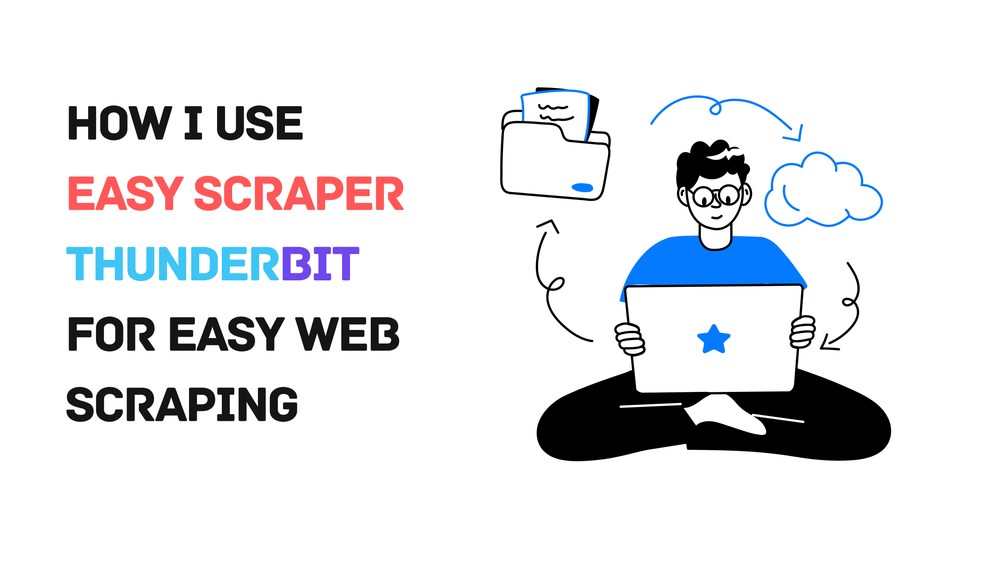 Easy Scraper Thunderbit web scraping illustration