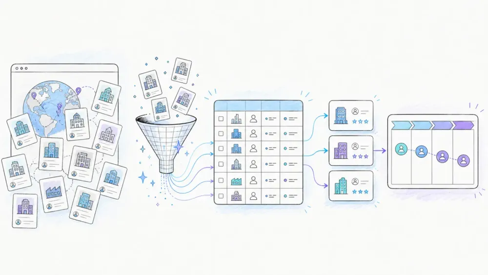 B2B web sources becoming a qualified and organized lead pipeline