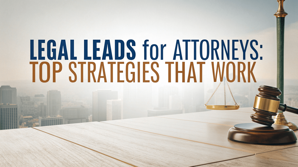 Legal Leads for Attorneys: Top Strategies That Work