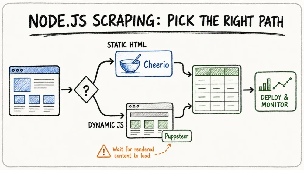 Best Practices for Node.js Web Scraping Efficiency