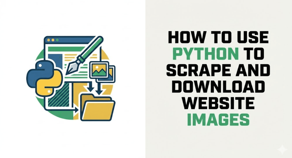 How to use Python to scrape and download website images tutorial graphic