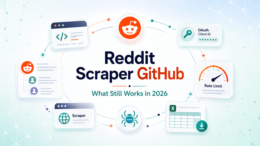 Reddit Scraper GitHub: Hvad virker i 2026 (og hvad brød sammen)