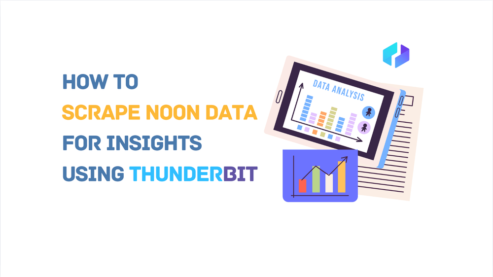 How to scrape Noon data for insights using Thunderbit with data analysis graphics