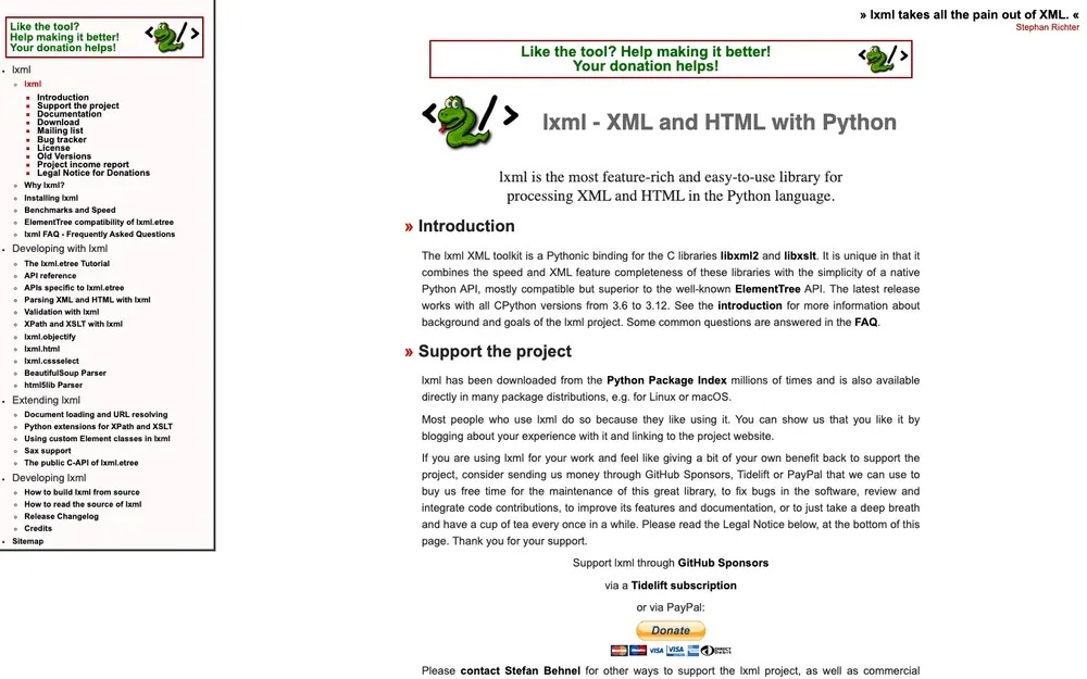lxml-python-xml-html-library-homepage.png