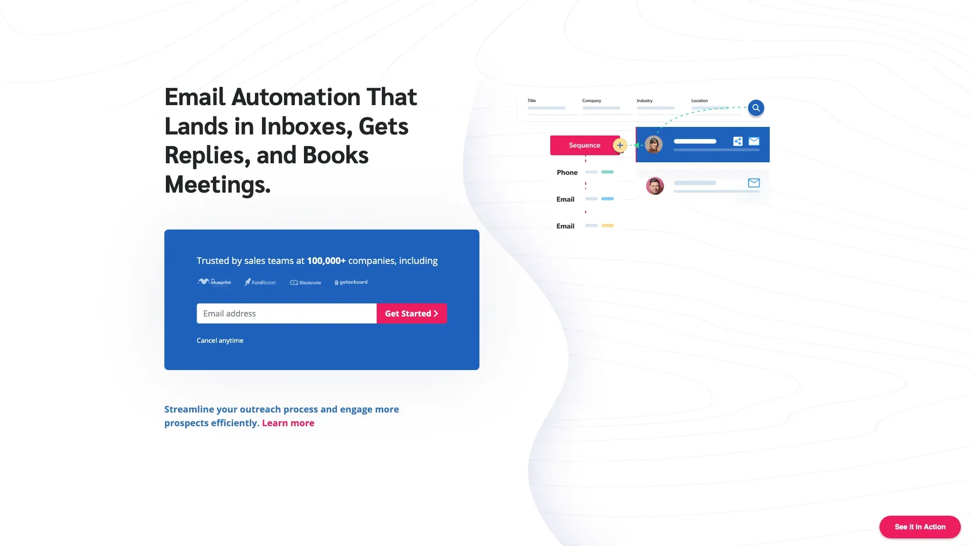 Mailshake official website screenshot