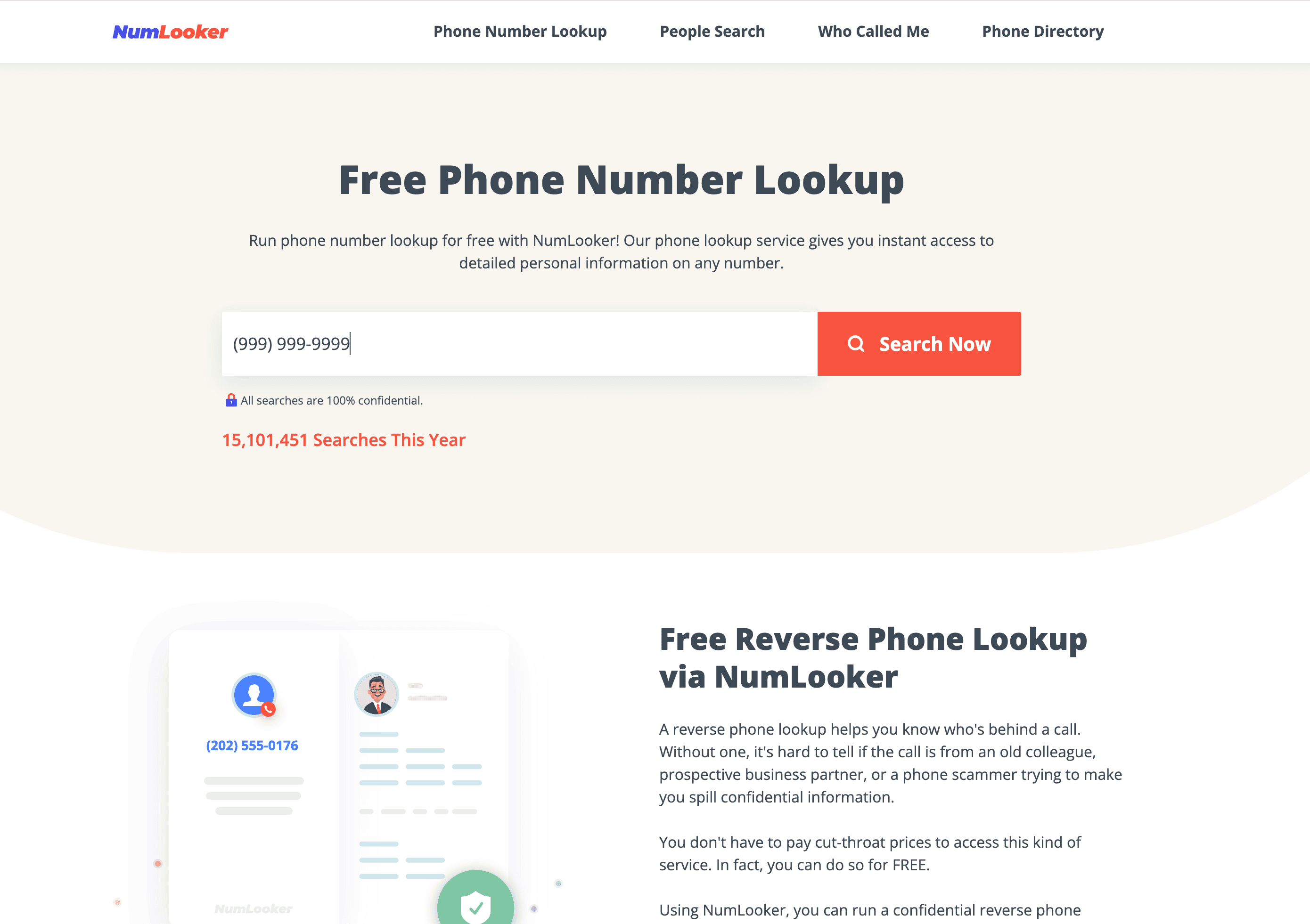 Screenshot di NumLooker