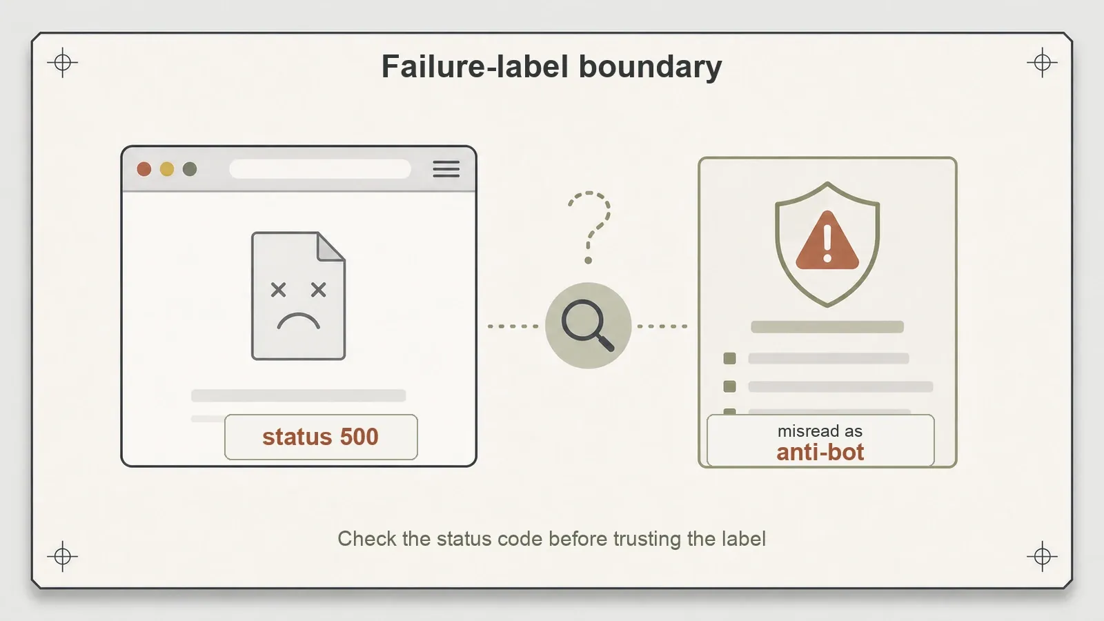 Crawl4AI 500 mislabeled as anti-bot