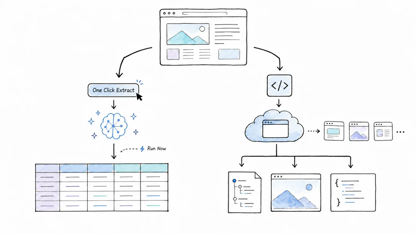 Agentic structured-data outcome workflow beside programmable browser infrastructure