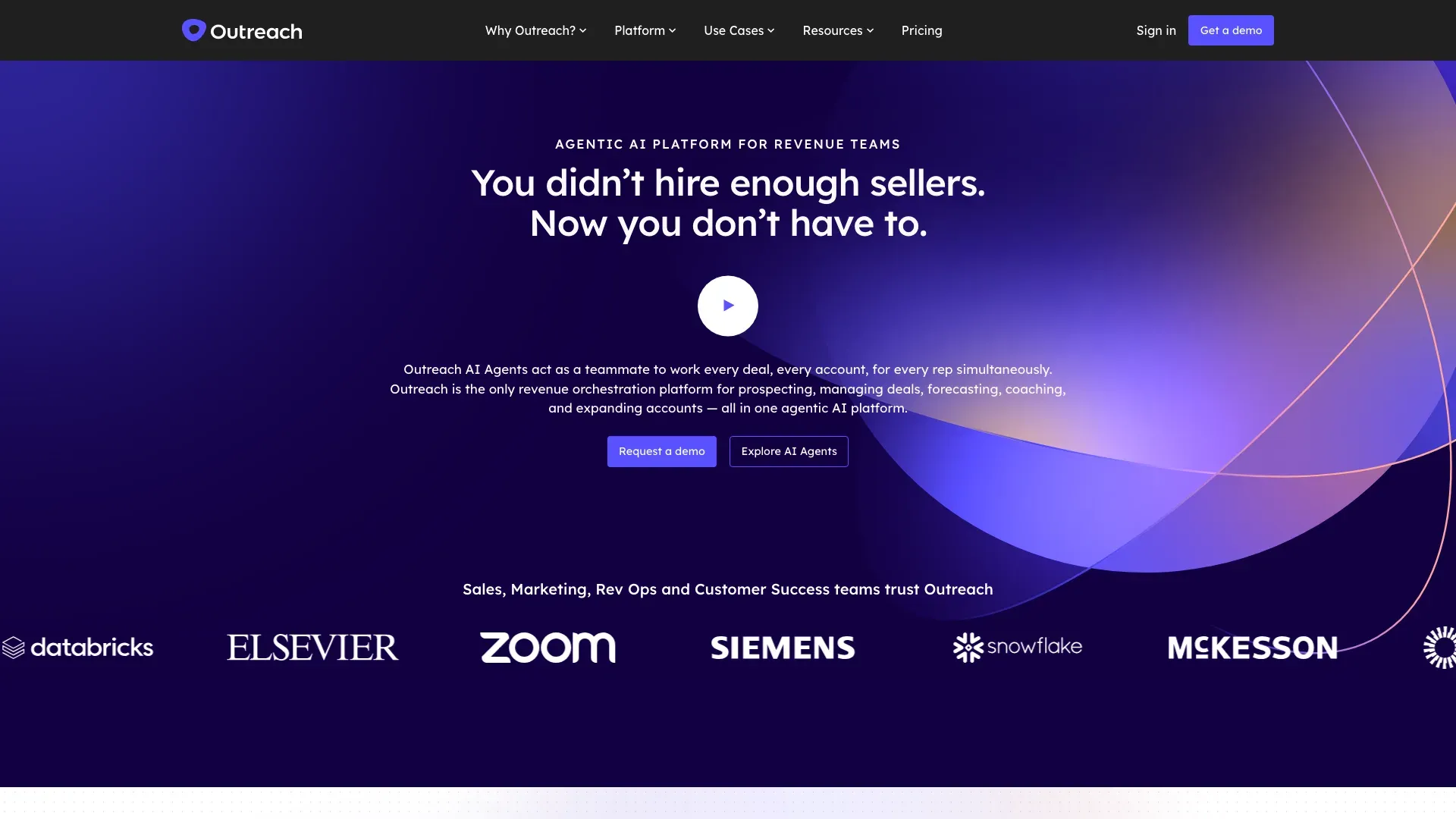 Outreach official website screenshot