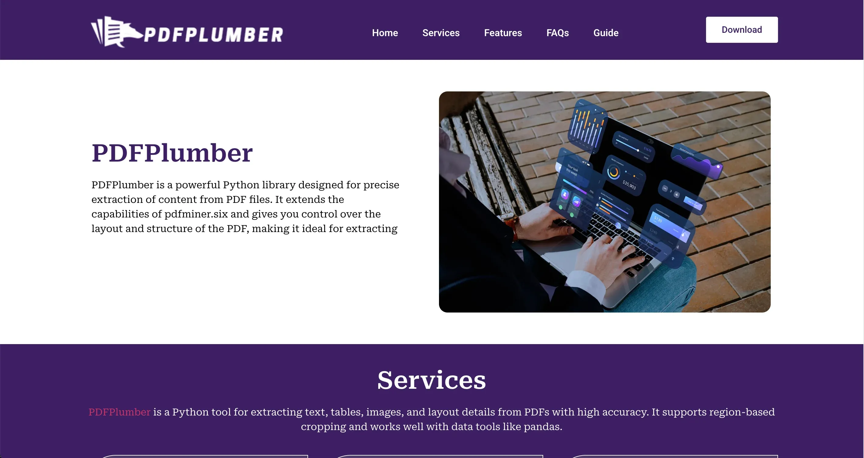 pdfplumber-website-screenshot.webp