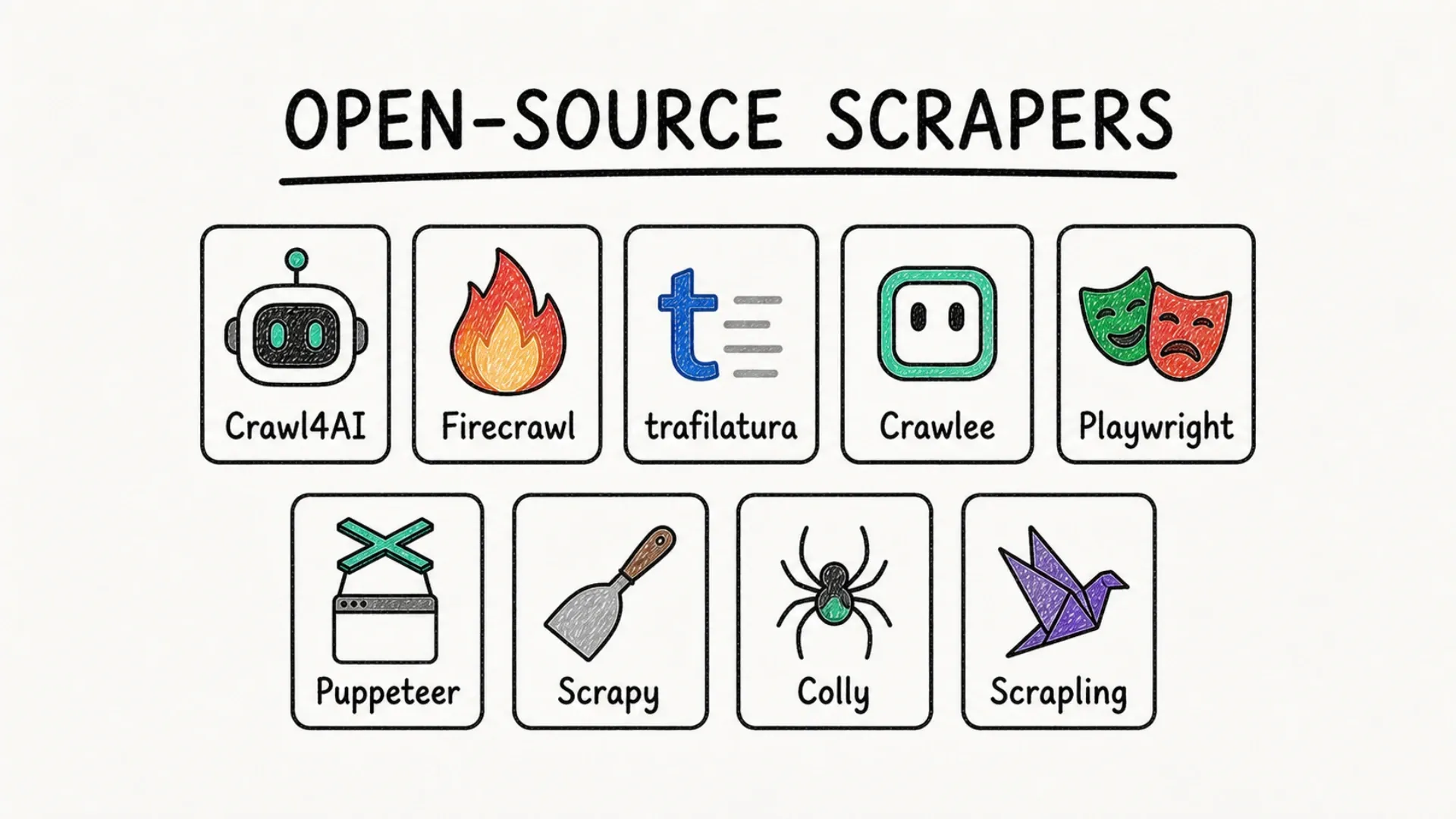 Ich habe 9 Open-Source-Scraper auf denselben Prüfstand gestellt – und die richtige Wahl stellte sich als Frage heraus