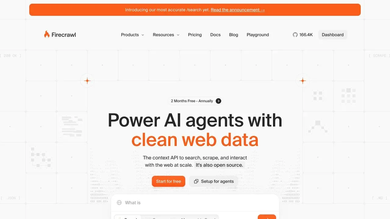 Official Firecrawl website screenshot