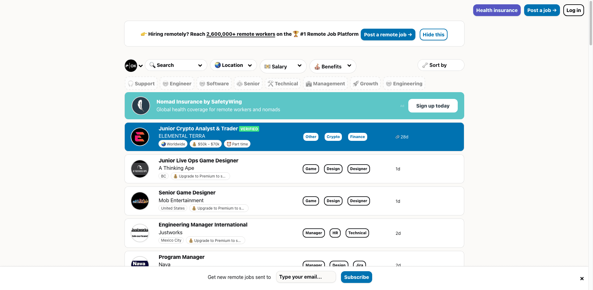 Remote OK | Remote Jobs Screenshot