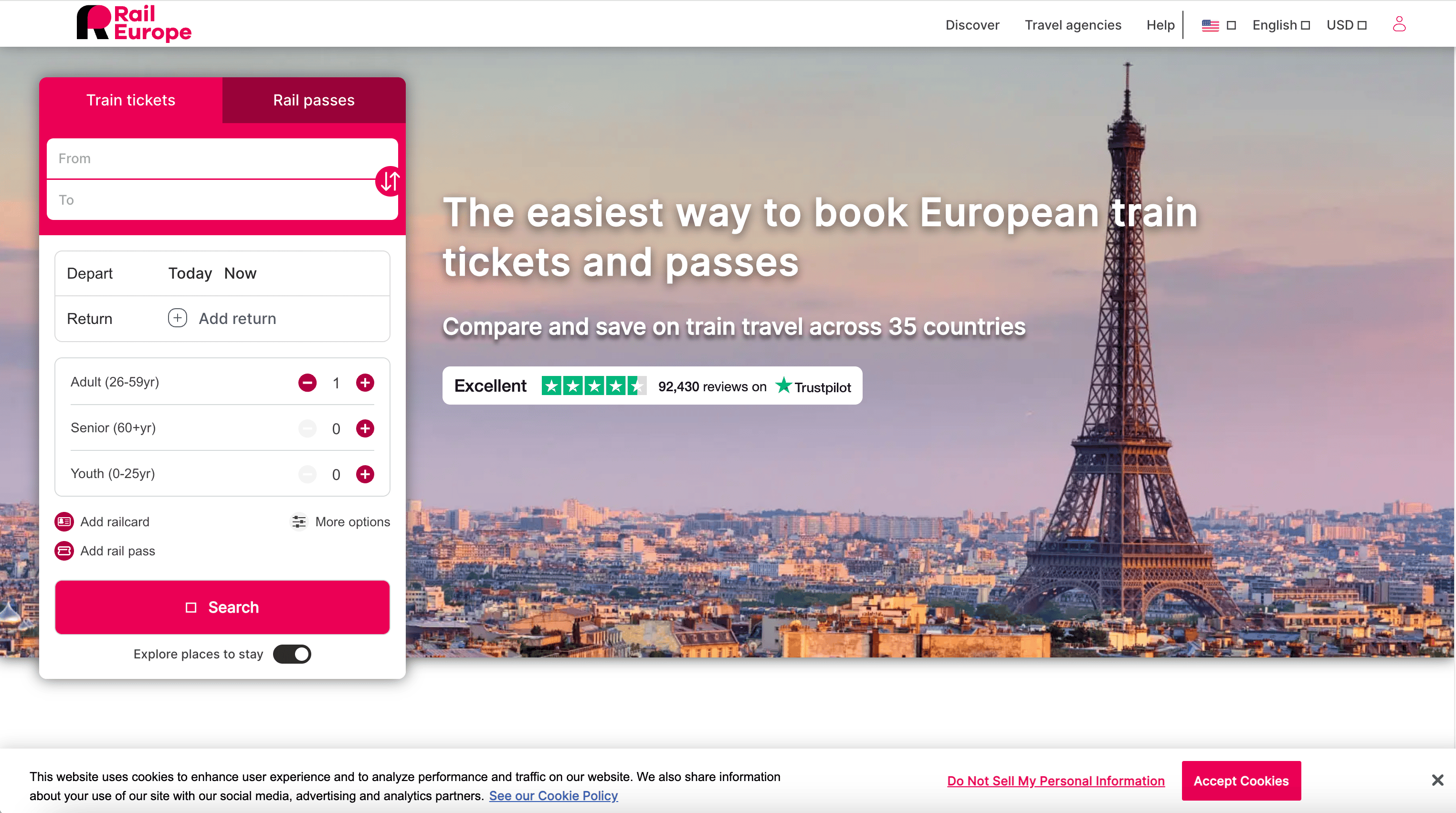 Raileurope Screenshot