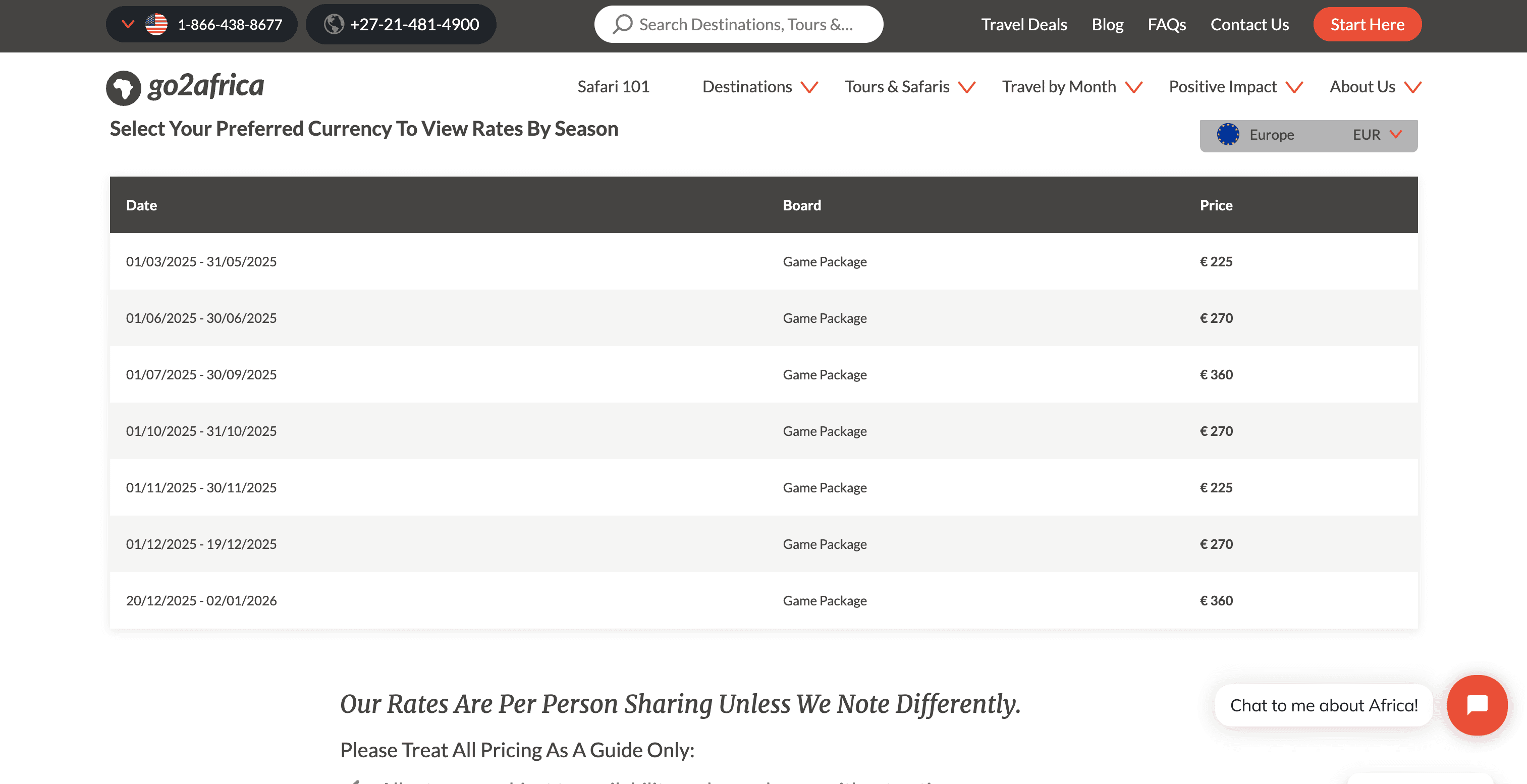 Accommodation Details Screenshot