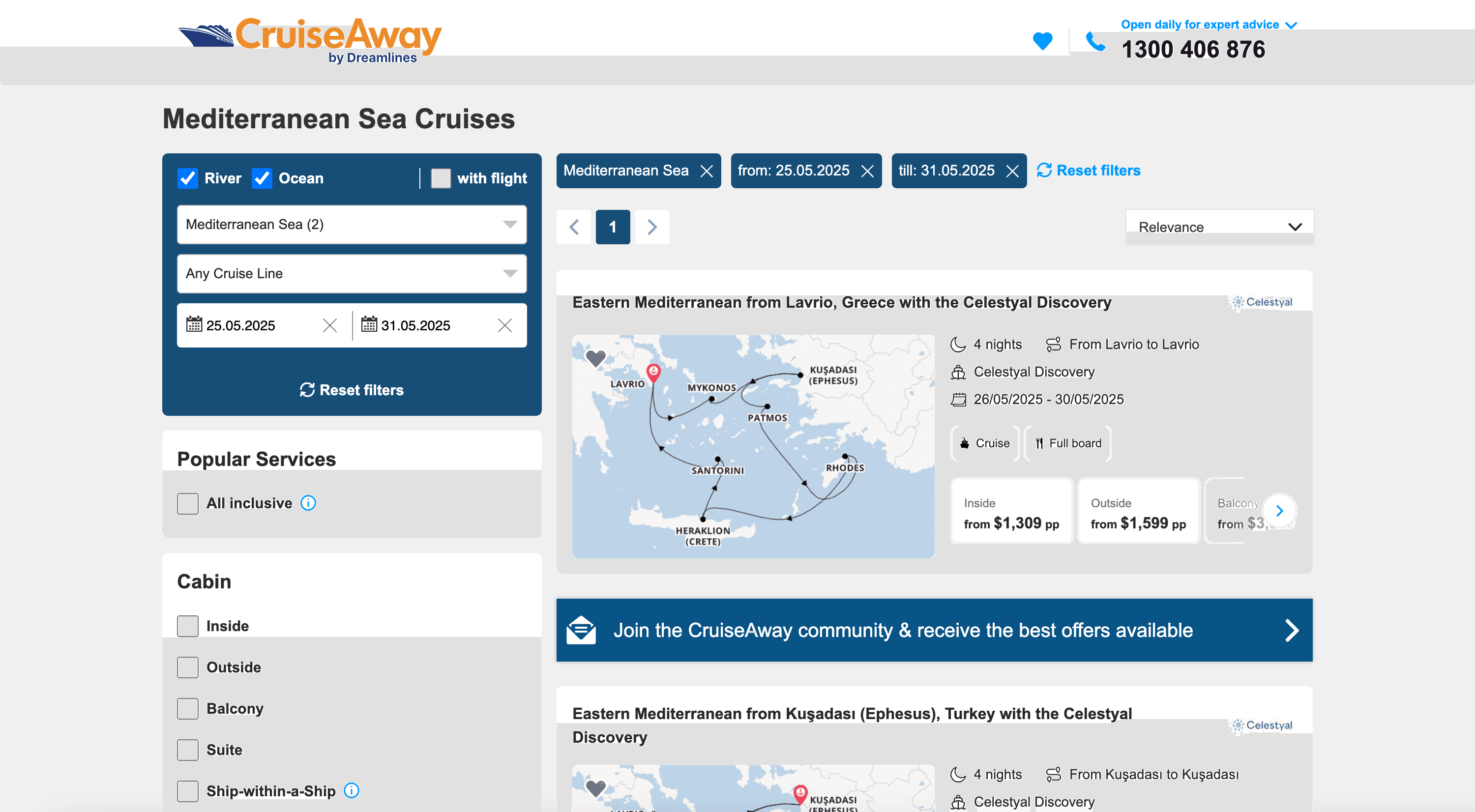 CruiseAway Search Results