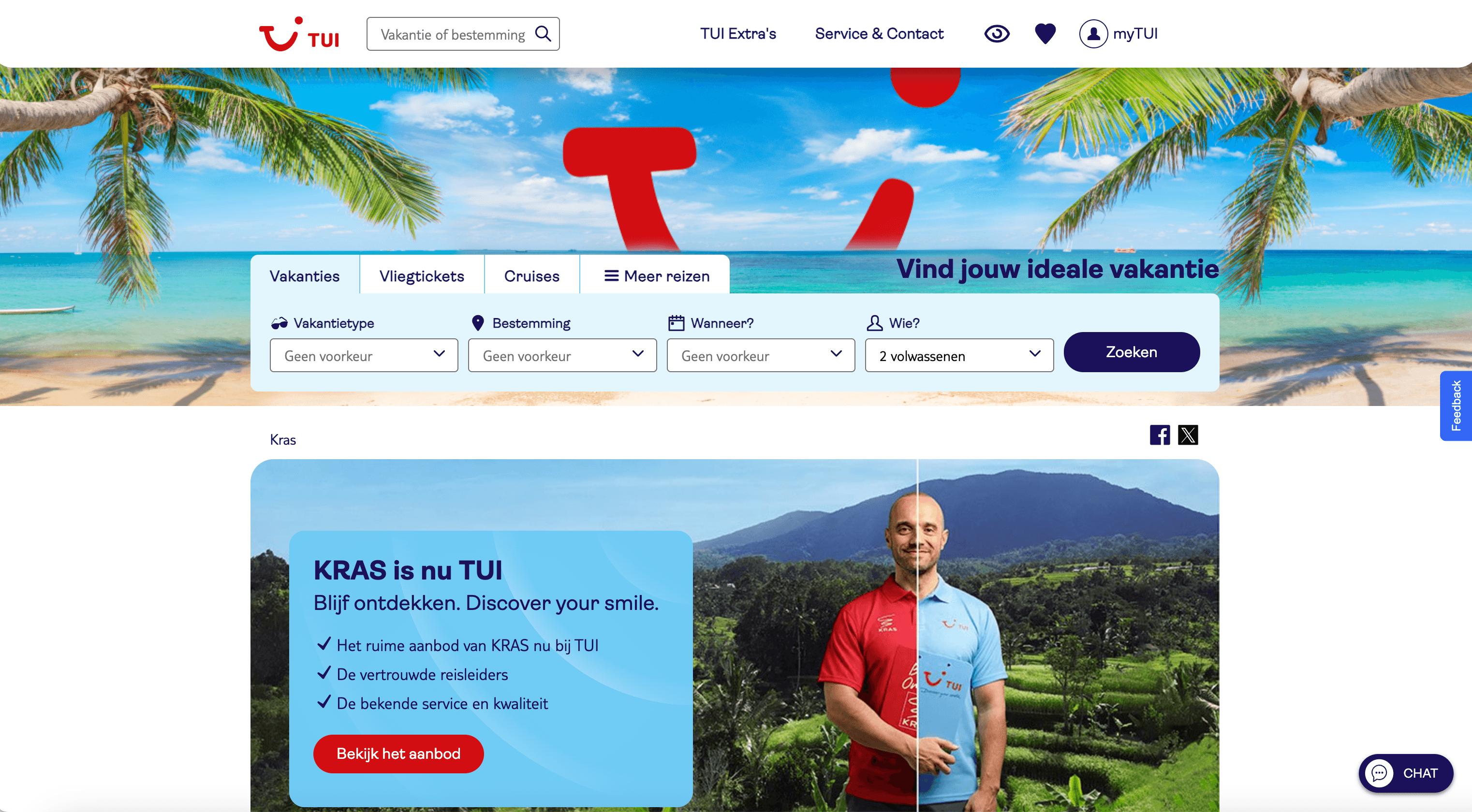 TUI.nl Homepage