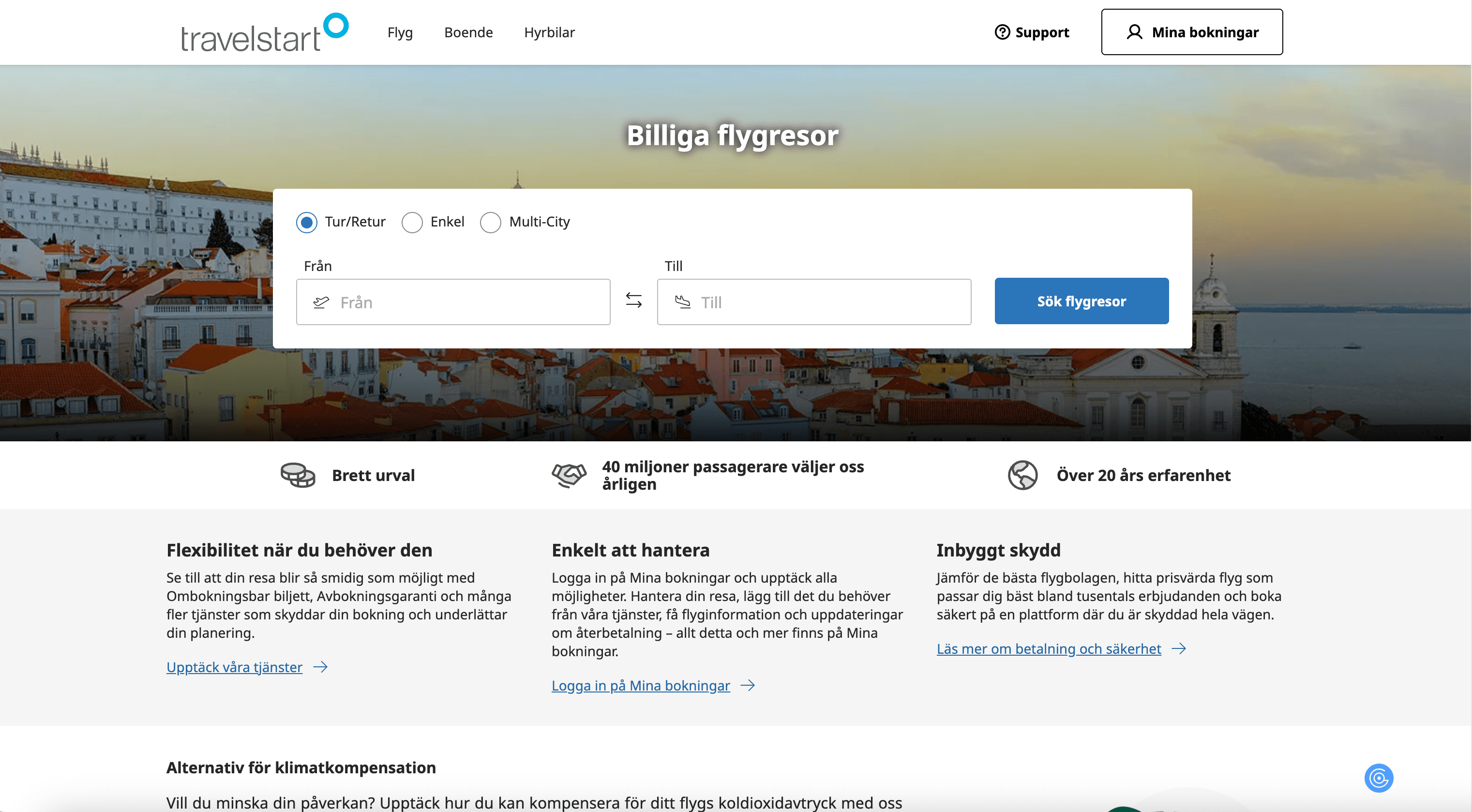 Travelstart Homepage Screenshot
