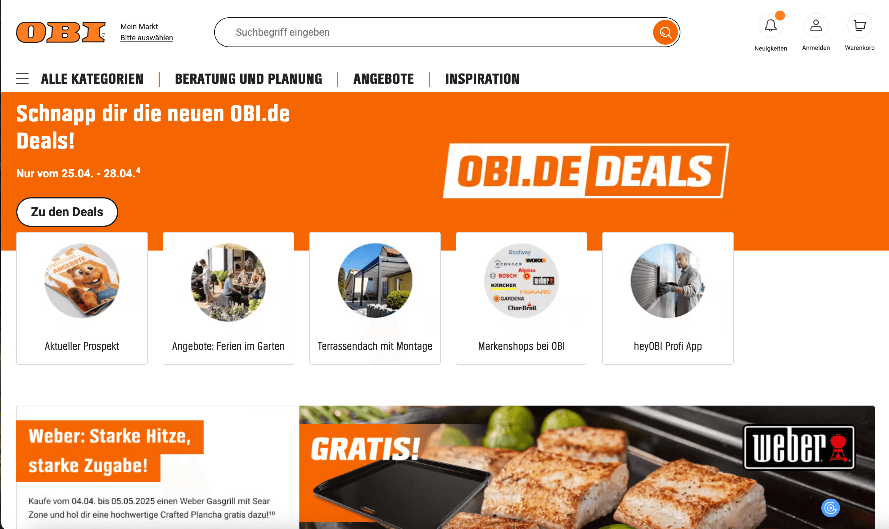 OBI Website Screenshot