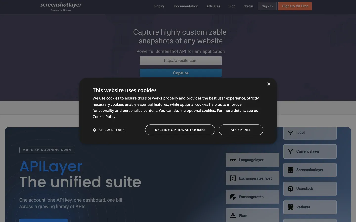 Screenshotlayer