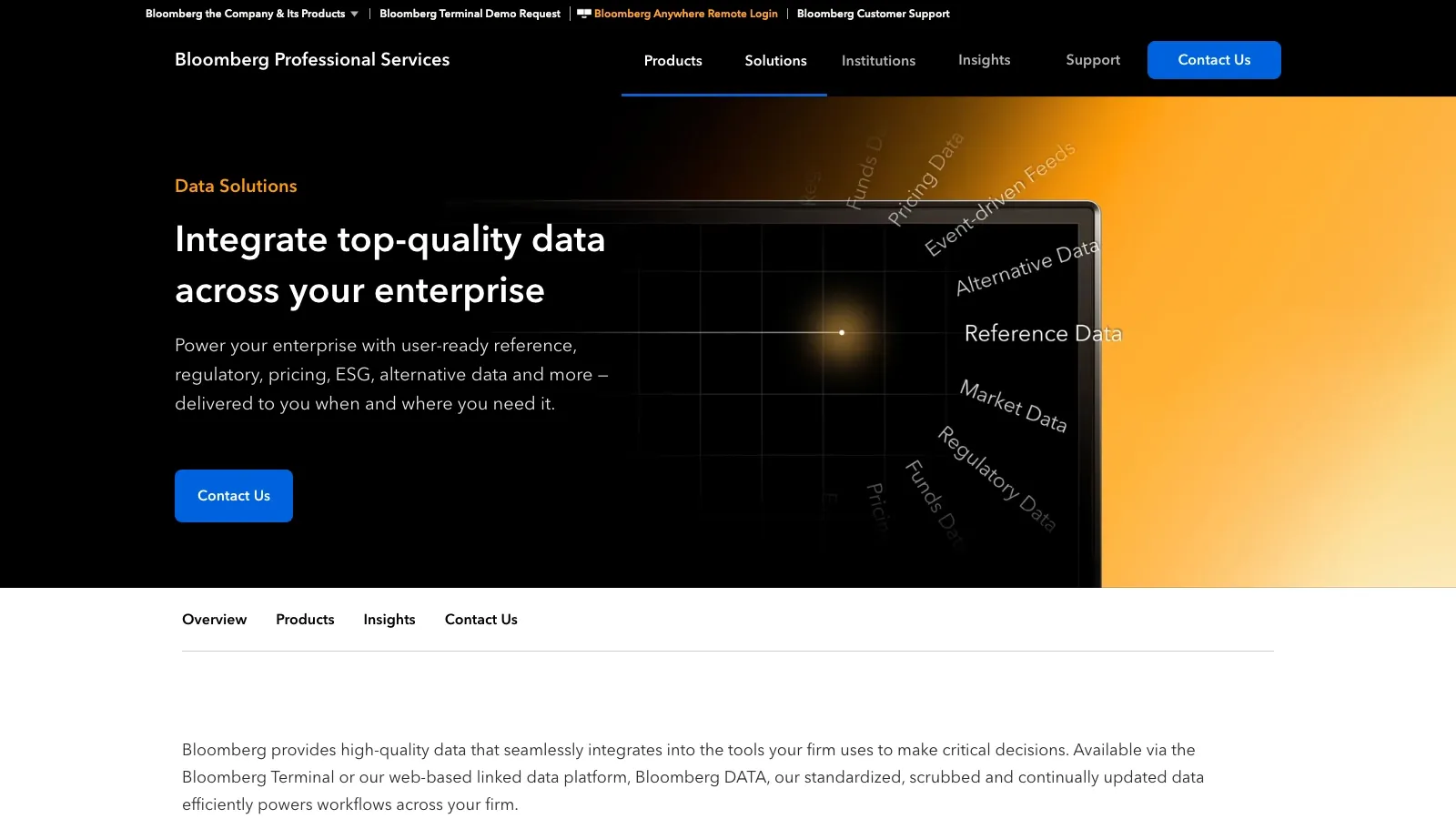 Bloomberg official website screenshot