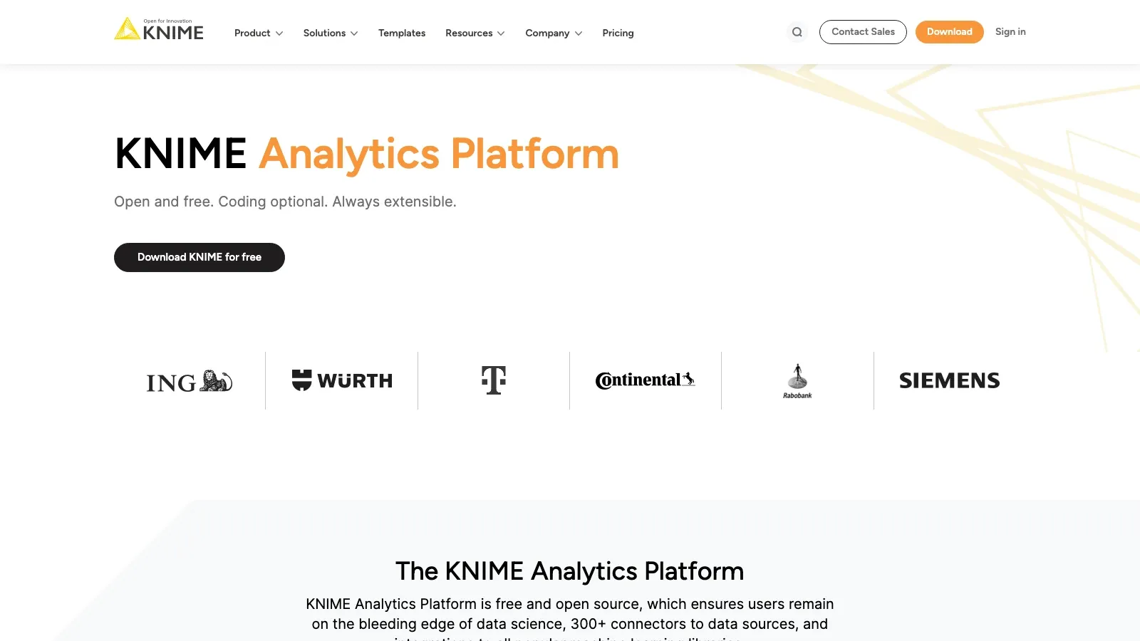 KNIME 官方网站