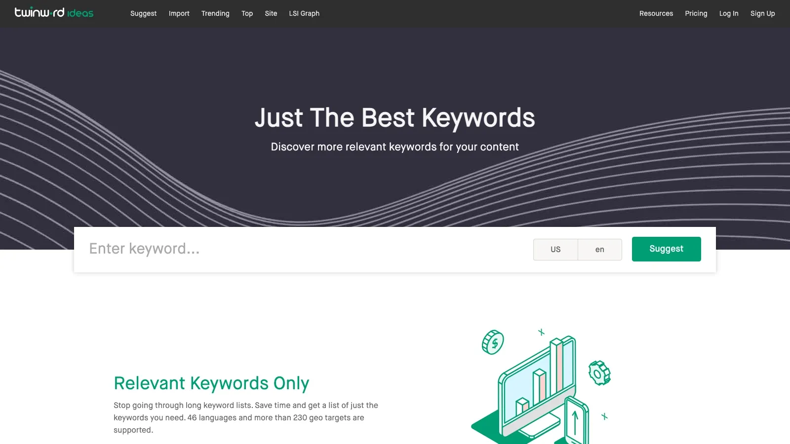 Twinword Ideas official website screenshot