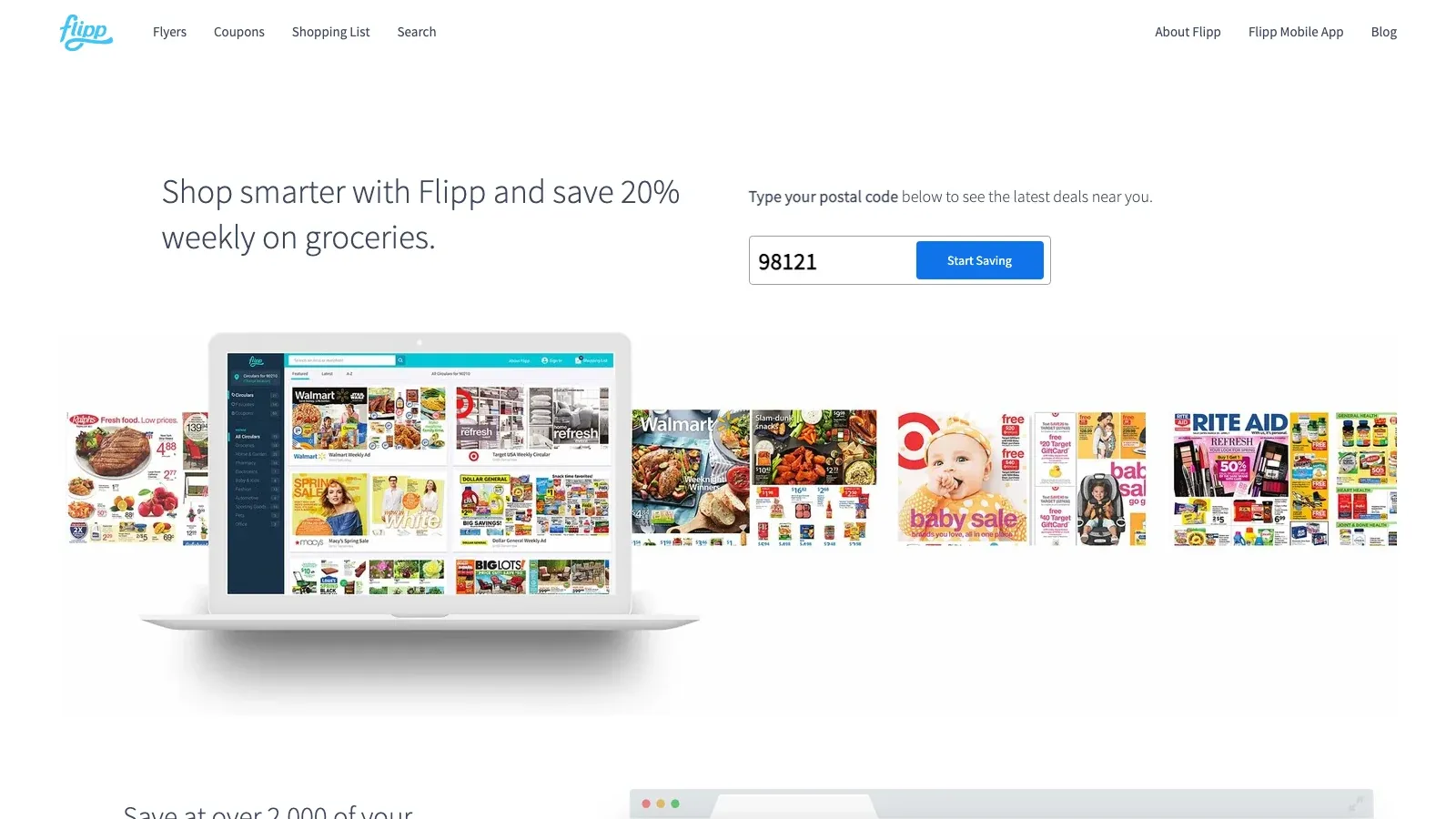 Flipp official website screenshot