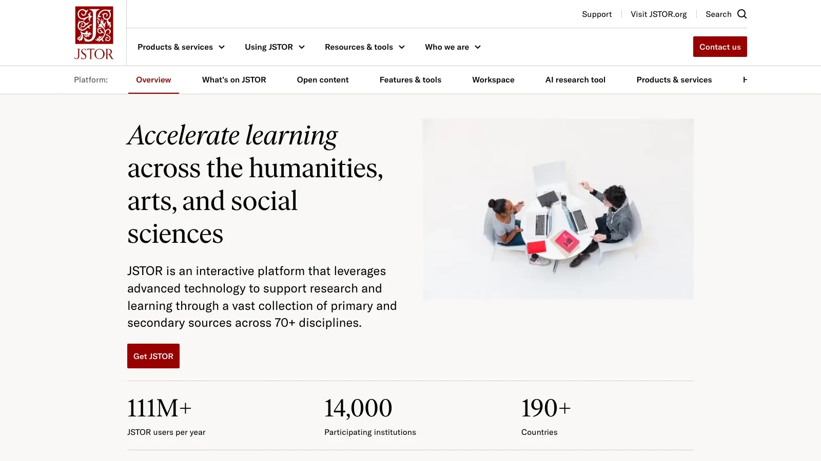 JSTOR official website screenshot