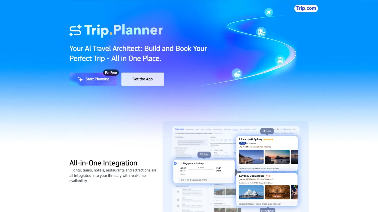 Trip.com official website screenshot