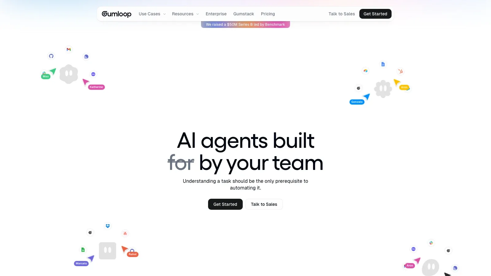 Gumloop official website screenshot