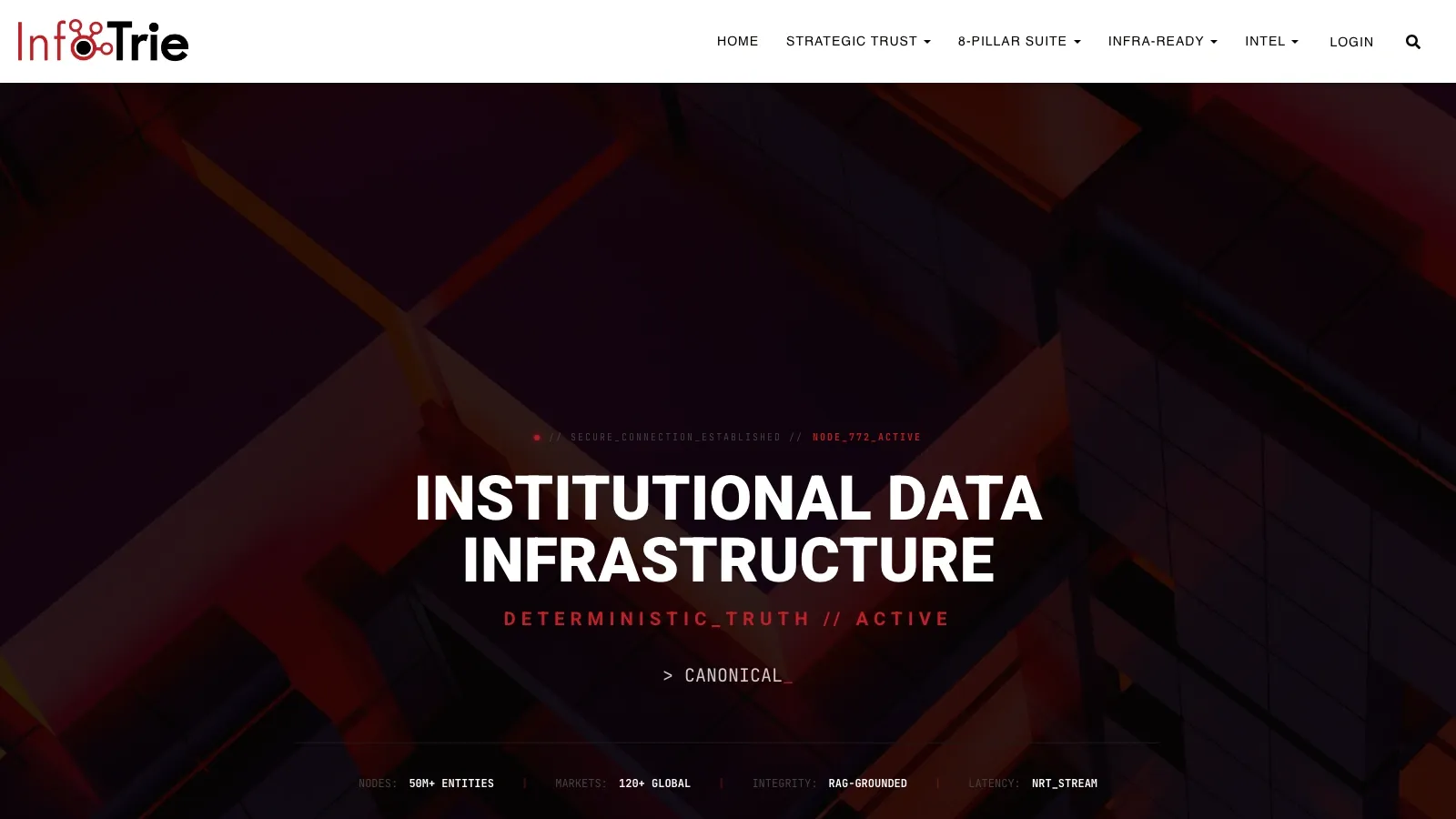 InfoTrie official website screenshot