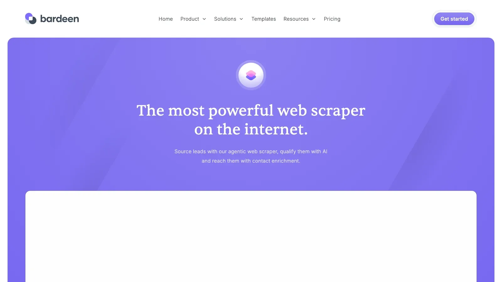 Bardeen official website screenshot
